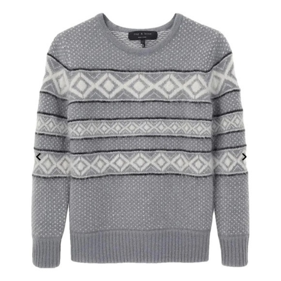 Rag & bone  Womens Wool/ Angora Fair Isle Sweaters size small - Picture 9 of 13